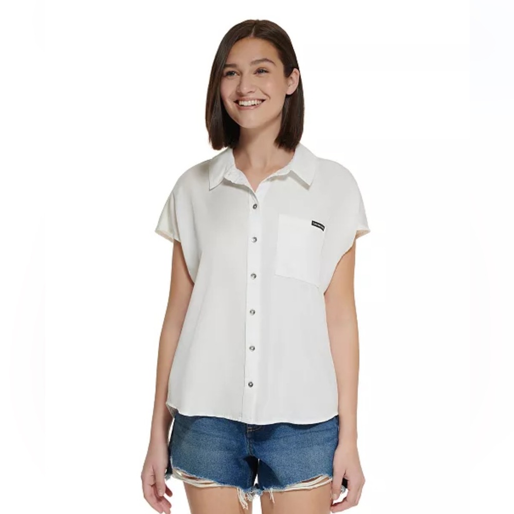 Women’s Calvin Klein Light Pink Casual Shirt NWT
